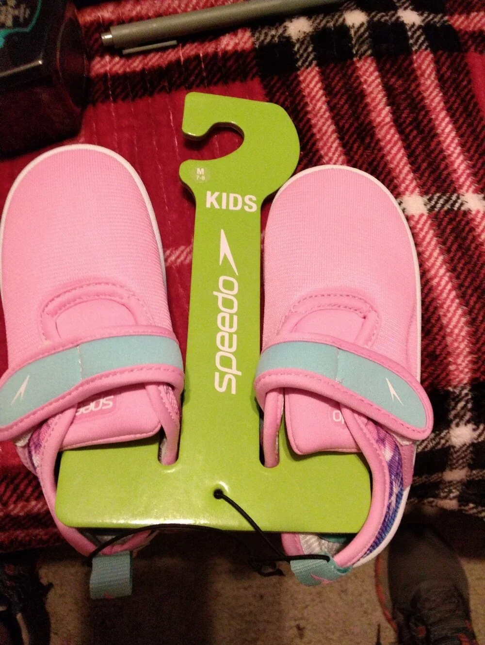 Speedo Kids Pink Water Shoes with Aqua Strap